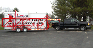 Red Dog Mobile Storage Delivery of Unit